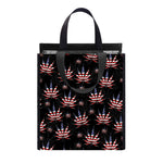 American Marijuana Leaf Pattern Print Insulated Lunch Tote