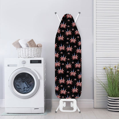 American Marijuana Leaf Pattern Print Ironing Board Cover