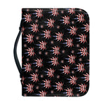 American Marijuana Leaf Pattern Print Leather Bible Cover