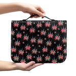 American Marijuana Leaf Pattern Print Leather Bible Cover