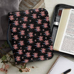 American Marijuana Leaf Pattern Print Leather Bible Cover