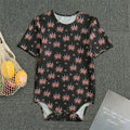 American Marijuana Leaf Pattern Print Men's Bodysuit