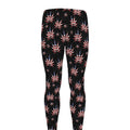 American Marijuana Leaf Pattern Print Men's Leggings