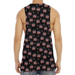 American Marijuana Leaf Pattern Print Men's Muscle Tank Top