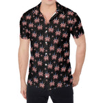 American Marijuana Leaf Pattern Print Men's Shirt