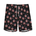 American Marijuana Leaf Pattern Print Men's Athletic Shorts