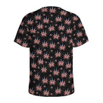 American Marijuana Leaf Pattern Print Men's Sports T-Shirt