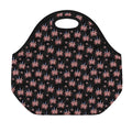 American Marijuana Leaf Pattern Print Neoprene Lunch Bag