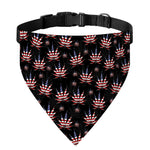 American Marijuana Leaf Pattern Print Over The Collar Dog Bandana