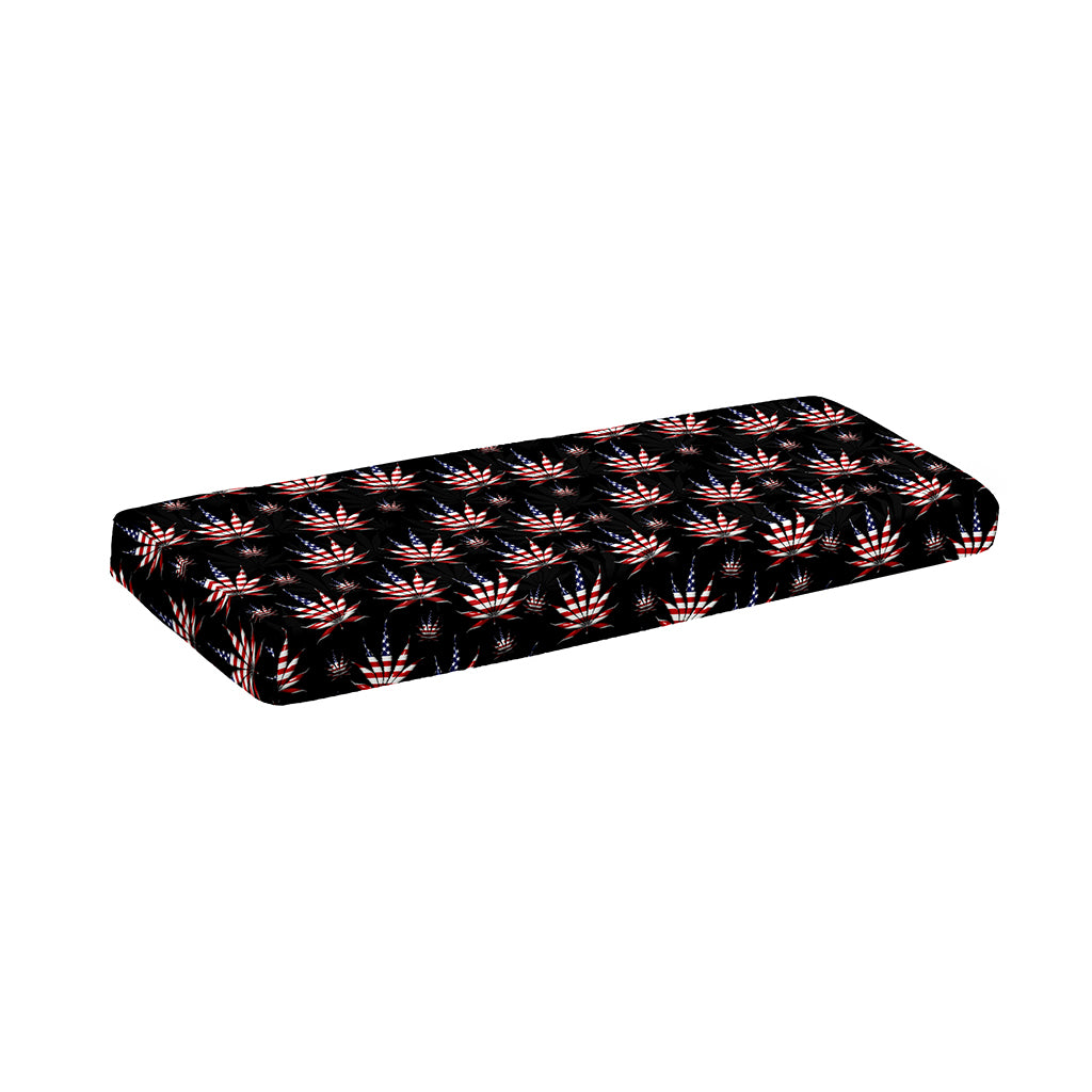 American Marijuana Leaf Pattern Print Piano Keyboard Cover