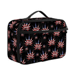 American Marijuana Leaf Pattern Print Portable Lunch Bag