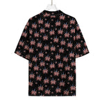 American Marijuana Leaf Pattern Print Rayon Hawaiian Shirt