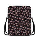 American Marijuana Leaf Pattern Print Rectangular Crossbody Bag