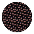 American Marijuana Leaf Pattern Print Round Floor Mat
