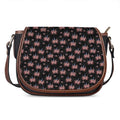 American Marijuana Leaf Pattern Print Saddle Bag