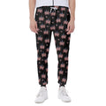 American Marijuana Leaf Pattern Print Joggers