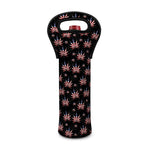 American Marijuana Leaf Pattern Print Single Neoprene Wine Tote