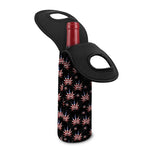 American Marijuana Leaf Pattern Print Single Neoprene Wine Tote