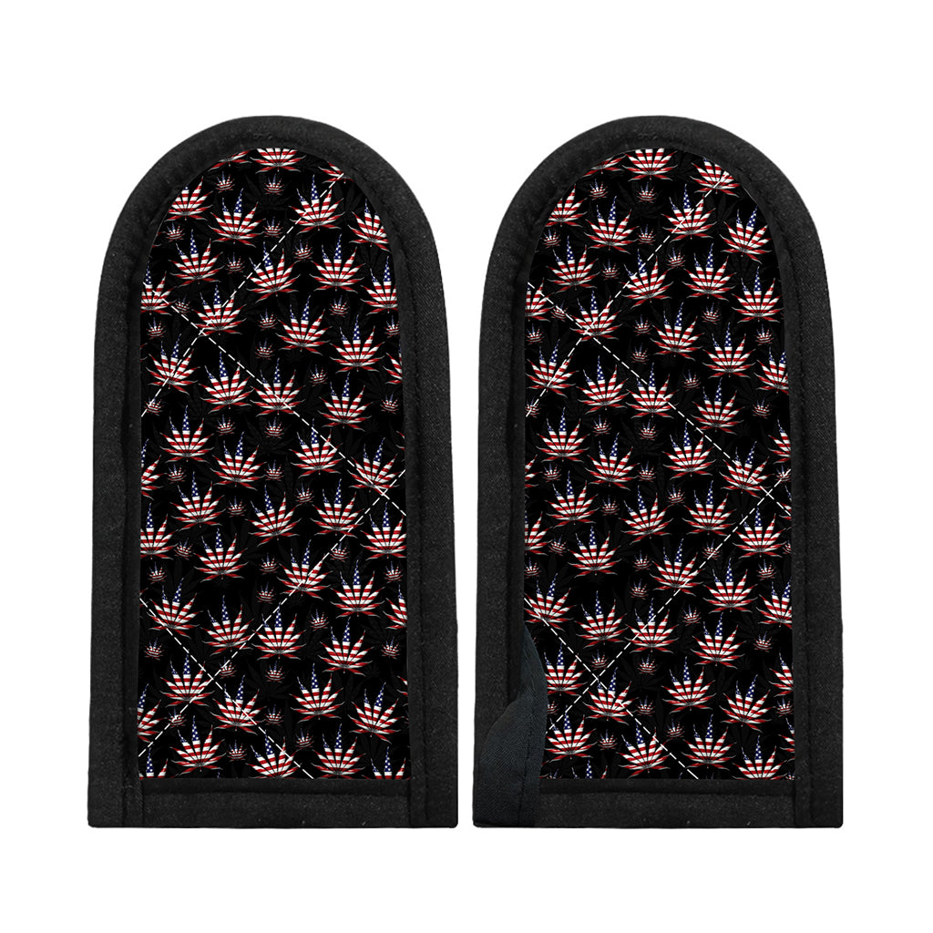 American Marijuana Leaf Pattern Print Skillet Handle Cover