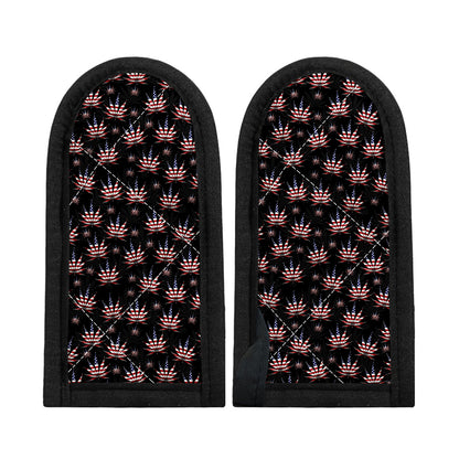 American Marijuana Leaf Pattern Print Skillet Handle Cover