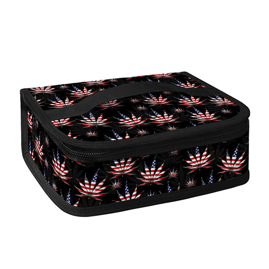 American Marijuana Leaf Pattern Print Small Lunch Bag