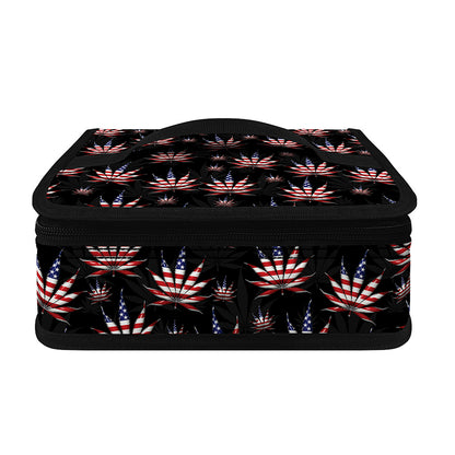 American Marijuana Leaf Pattern Print Small Lunch Bag