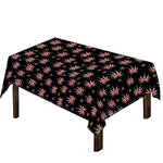 American Marijuana Leaf Pattern Print Tablecloth