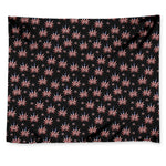 American Marijuana Leaf Pattern Print Tapestry