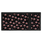 American Marijuana Leaf Pattern Print Trifold Wallet