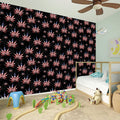 American Marijuana Leaf Pattern Print Wall Sticker