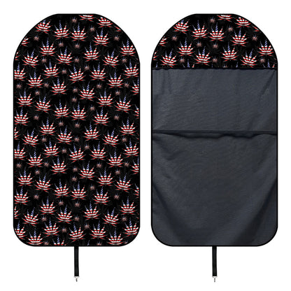 American Marijuana Leaf Pattern Print Waterproof Car Seat Cover