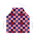 American Patriotic Patchwork Print Adjustable Apron