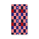 American Patriotic Patchwork Print Baby Crib Sheet