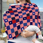 American Patriotic Patchwork Print Baby Seat Cover