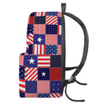 American Patriotic Patchwork Print Backpack
