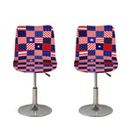 American Patriotic Patchwork Print Bar Stool Covers