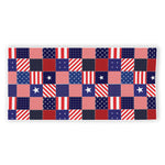 American Patriotic Patchwork Print Beach Towel