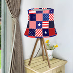 American Patriotic Patchwork Print Bell Lamp Shade