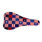 American Patriotic Patchwork Print Bicycle Seat Cover