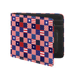 American Patriotic Patchwork Print Bifold Wallet