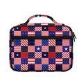 American Patriotic Patchwork Print Briefcase Bible Bag