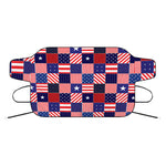 American Patriotic Patchwork Print Car Windshield Snow Cover