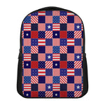 American Patriotic Patchwork Print Casual Backpack