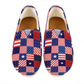 American Patriotic Patchwork Print Casual Shoes