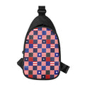 American Patriotic Patchwork Print Sling Bag
