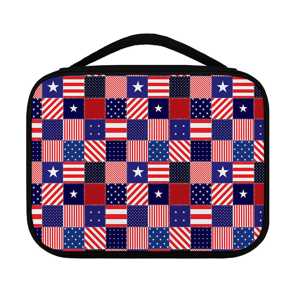 American Patriotic Patchwork Print Classic Bible Case