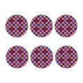 American Patriotic Patchwork Print Coaster Set