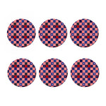 American Patriotic Patchwork Print Coaster Set