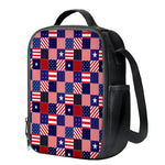 American Patriotic Patchwork Print Crossbody Lunch Bag