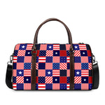 American Patriotic Patchwork Print Duffle Bag